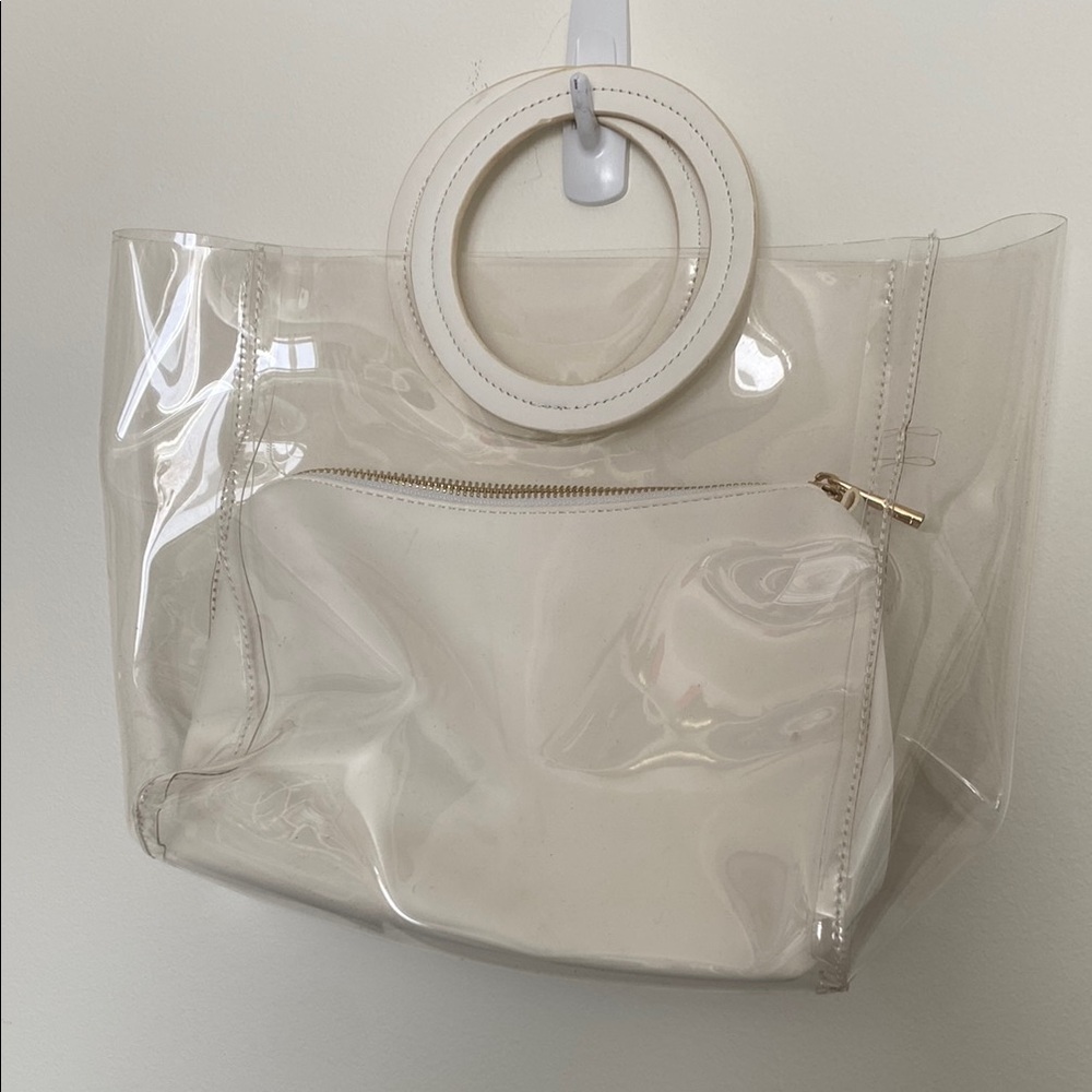Transparent White Handbag